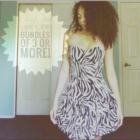 Ruby Rox Zebra Dress - Picture 2 of 4